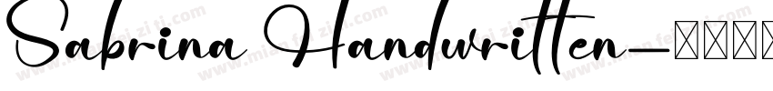 Sabrina Handwritten字体转换